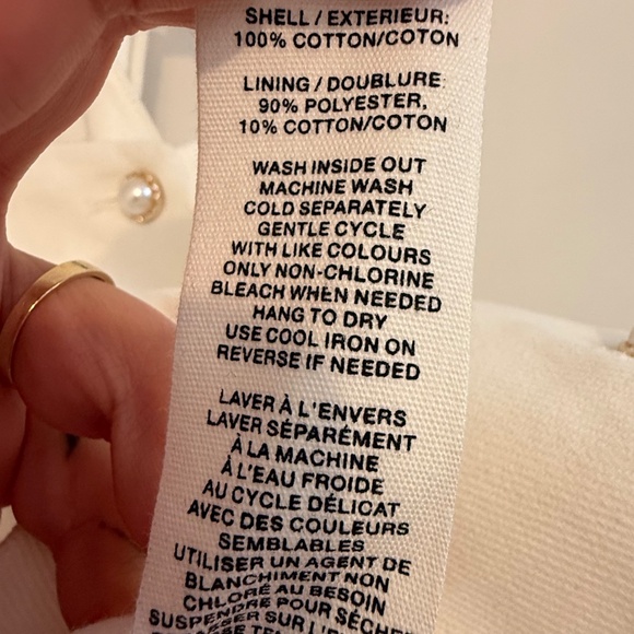 Avec Les Filles Womens White Denim Sweetheart Neckline Button Up Vest Top XS - Picture 10 of 12